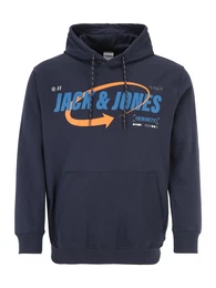 Plus Sweatshirt navy / hellblau / orange