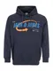 Jack & Jones Plus Sweatshirt navy / hellblau / orange