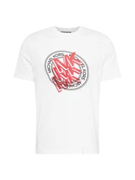 T-Shirt rot / schwarz / wei