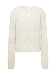 WEEKDAY Pullover Jesper weiß