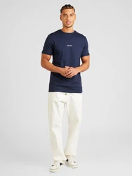 Les Deux T-Shirt 'Lens' navy/wei