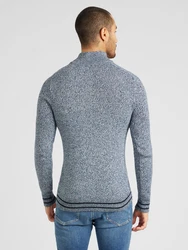 Key Largo Pullover HORST (1-tlg) nachtblau/blaumeliert/braun