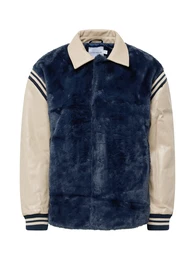 Jacke 'Varsity' beige / navy