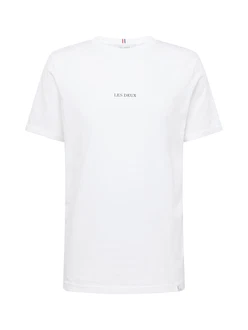 Les Deux T-Shirt 'Lens' schwarz/weiß