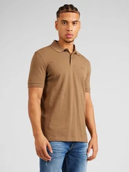 BOSS Poloshirt Pallas hellbraun/schwarz/weiß