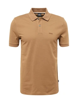BOSS Poloshirt Pallas hellbraun/schwarz/weiß BOSS Poloshirt Pallas hellbraun/schwarz/weiß