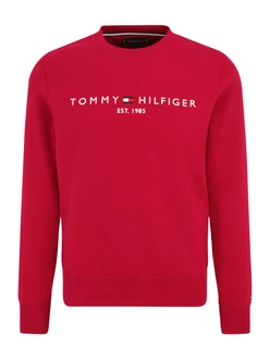Tommy Hilfiger Sweatshirt TOMMY LOGO SWEATSHIRT mit klassischem Rundhalsausschnitt navy/rot/wei