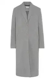 Přechodný kabát šedý melír