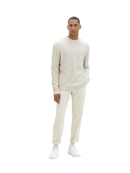 TOM TAILOR Pullover Strick beigemeliert