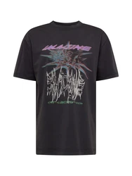 WEEKDAY T-Shirt grn/lila/schwarz/offwhite