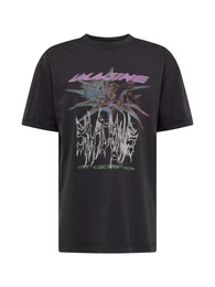 T-Shirt grn / lila / schwarz / offwhite