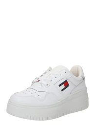 Tommy Jeans Niske tenisice 'Retro Basket Ess' noćno plava / crvena / bijela