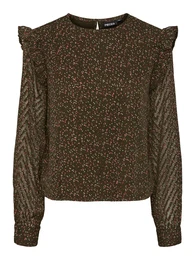 Bluza 'FELITA' kraljevski zelena / roza / bijela