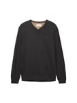 TOM TAILOR Pullover dunkelgrau