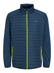 JACK & JONES Jacke JJEMULTI QUILTED COLLAR NOOS navy/grasgrn/wei