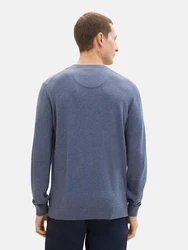 TOM TAILOR Strickpullover Basic Crewneck Knit saphir