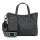 GUESS Shopper torba 'Latona'  antracit siva / crna