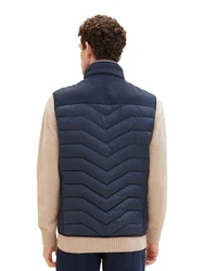 TOM TAILOR Weste dunkelblau/dunkelorange