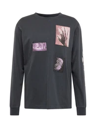 Shirt anthrazit / lila / rosa