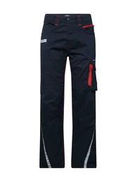 Cargohose dunkelblau / rot