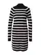 VERO MODA Úpletové šaty 'Fabulous'  černá / bílá