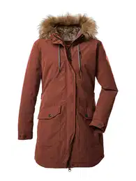Outdoorový kabát 'GW 7' světle hnědá / rezavě červená