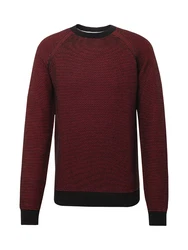 s.Oliver Pullover dunkelrot/schwarz