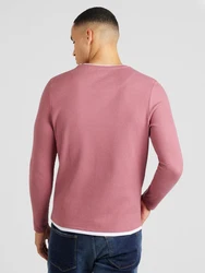 Key Largo Sweatshirt Rundhalspullover Stefano pastellrot/weiß