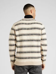Cleptomanicx Pullover Trio beige/cappuccino/anthrazit
