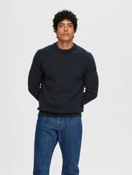 SELECTED HOMME Rundhalspullover SLHDANE marine