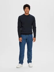 SELECTED HOMME Rundhalspullover SLHDANE marine
