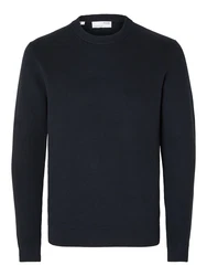 SELECTED HOMME Rundhalspullover SLHDANE marine