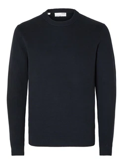 SELECTED HOMME Rundhalspullover SLHDANE marine