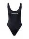 Calvin Klein Swimwear Enodelne kopalke 'Intense Power'  črna / bela