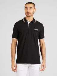 BOSS Poloshirt Paddy Pro (1-tlg) beige/schwarz/weiß
