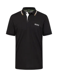 BOSS Poloshirt Paddy Pro (1-tlg) beige/schwarz/weiß