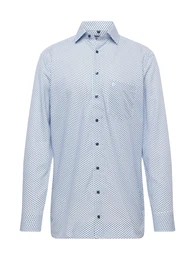 Hemd navy / hellblau / wei