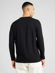 BOSS Langarmshirt Tee Long mit Rundhalsausschnitt schwarz/weiß