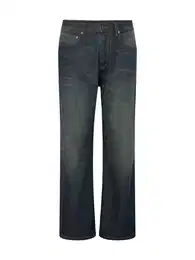 Jeans blau / orange