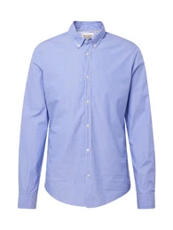 Hemd 'Essential' blau / wei