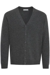 Casual Friday Strickjacke Karl Dunkelgrau/Grau