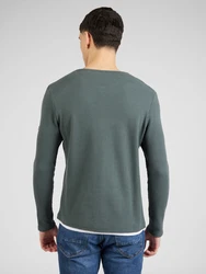 Key Largo Shirt 'SANDRO' dunkelgrn/wei