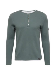 Key Largo Shirt 'SANDRO' dunkelgrn/wei
