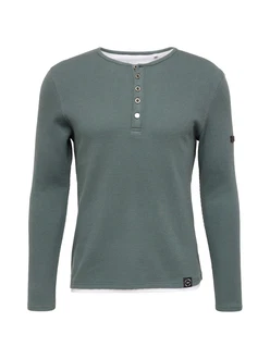Key Largo Shirt 'SANDRO' dunkelgrn/wei
