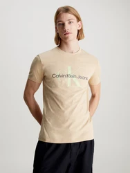 Calvin Klein Jeans T-Shirt creme/schwarz/weiß