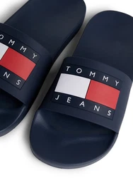 Tommy Jeans Badeschuh 'Essential' marine/feuerrot/weiß