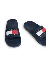 Tommy Jeans Badeschuh 'Essential' marine/feuerrot/weiß