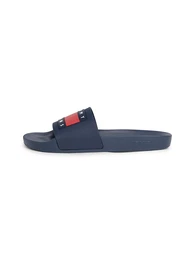 Pantolette 'Essential' marine / feuerrot / wei