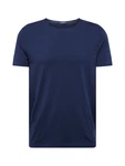 OLYMP T-Shirt Casual mit Rollkante am Ausschnitt 