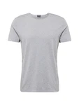 OLYMP T-Shirt Casual mit Rollkante am Ausschnitt graumeliert